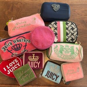 JUICY COUTURE WALLET & SMALL BAG LOT